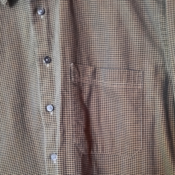 DAVID WOOD CLOTHIERS Button Up Checkered Shirt Mens Size L Portland Maine USA - Picture 4 of 8